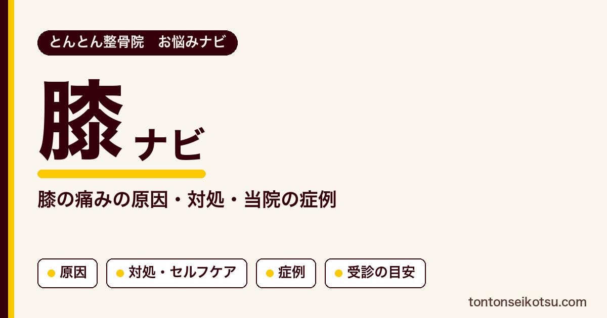 膝の痛みの原因の考え方・対処・セルフケアと当院の症例集